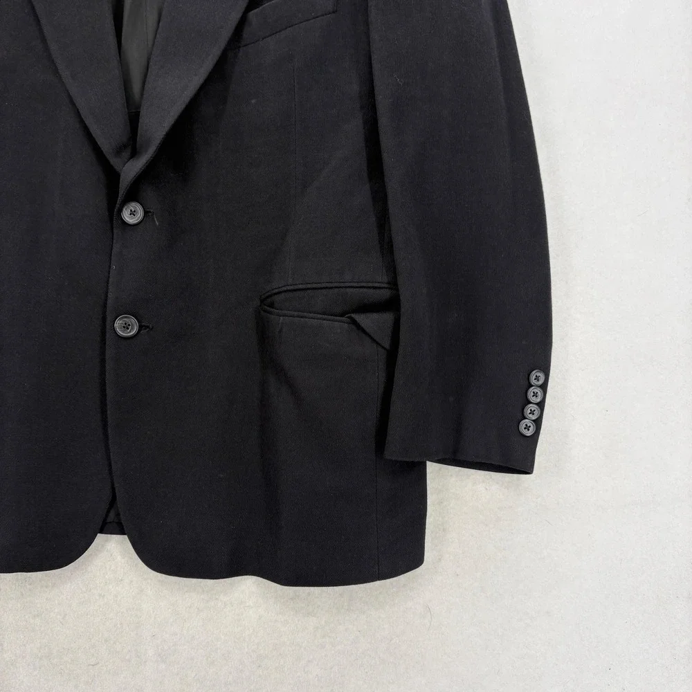 Loro Piana Nordstrom Blazer Mens 42S Black 100% Camelhair Sport Coat USA Career